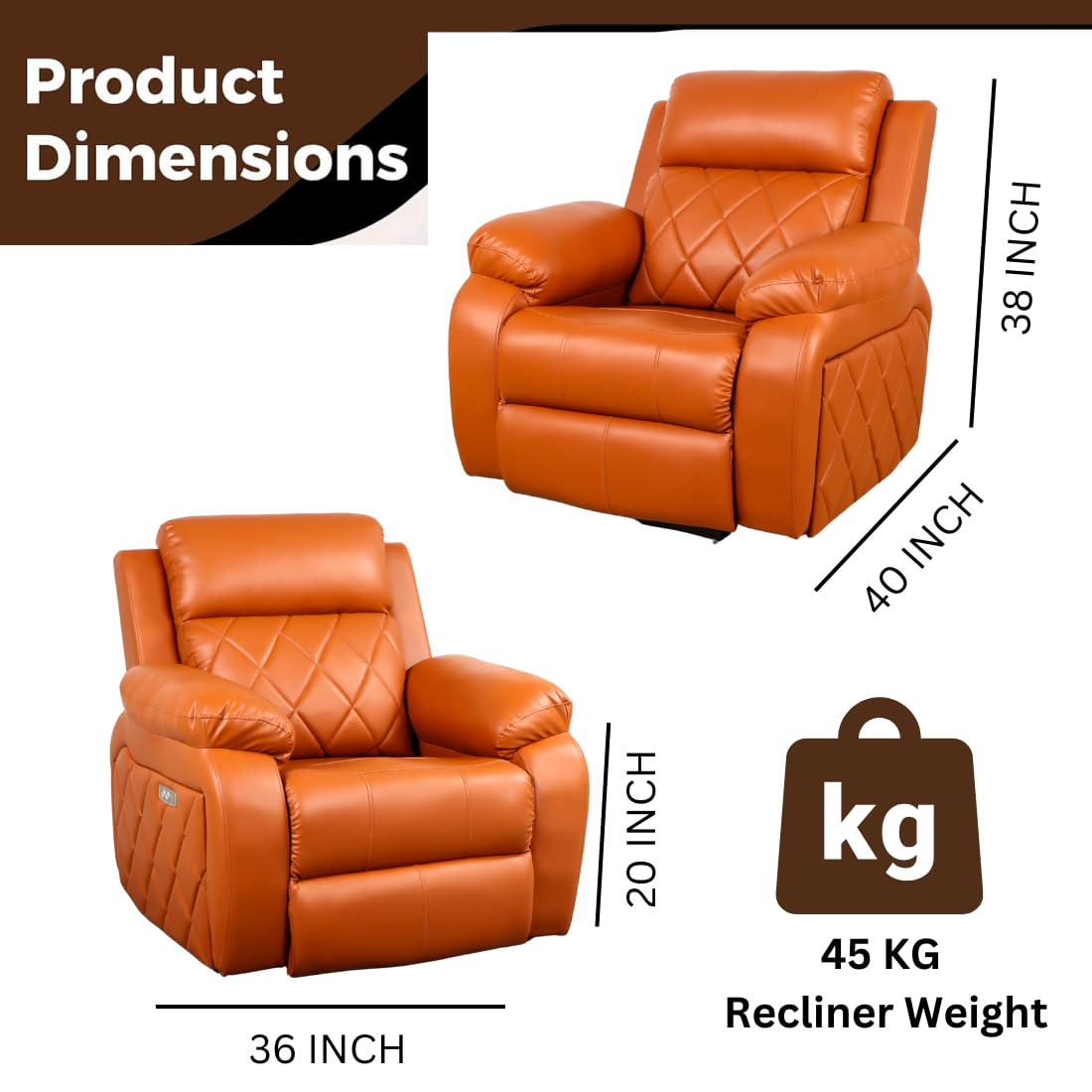 SOLIS ROYALE-The Desired Comfort Solis Royale Recliner Sofa Chair Relaxyard Motorized Recliner Tan