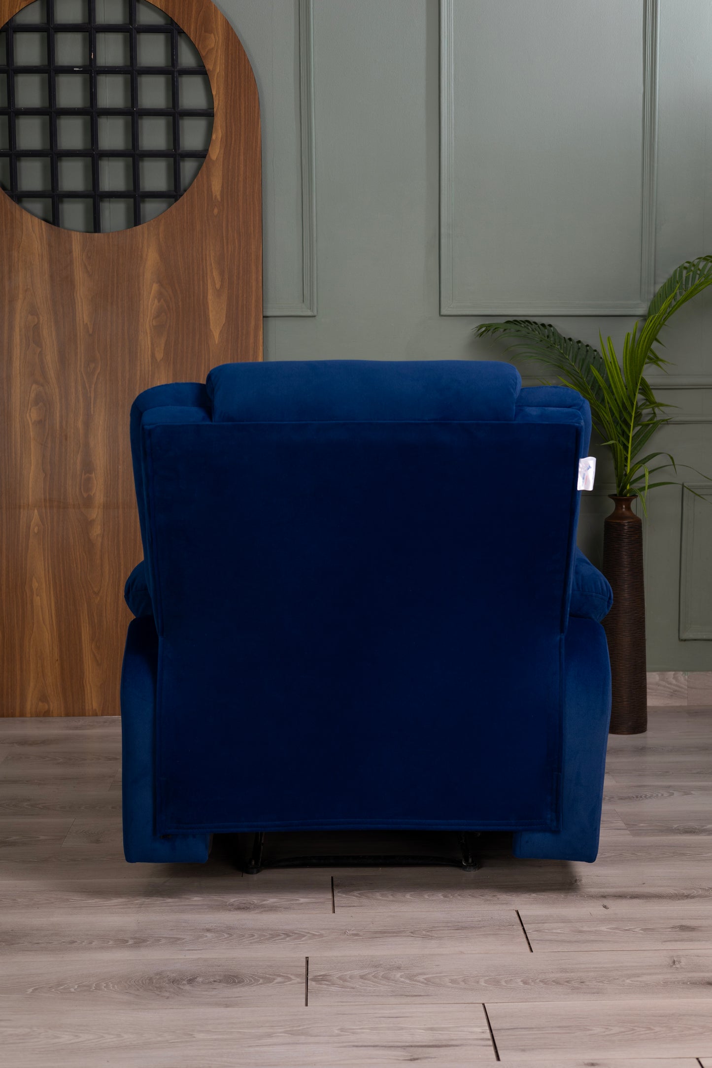 Fabric Recliner 1 Seater Sofa Chair for Living Room Home Office | Classy Calm Manual Recliner Lounge Chairs (